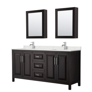 A thumbnail of the Wyndham Collection WCV252572D-QTZ-UNSMED Dark Espresso / Giotto Quartz Top / Polished Chrome Hardware