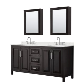 A thumbnail of the Wyndham Collection WCV252572D-QTZ-US3MED Dark Espresso / Giotto Quartz Top / Polished Chrome Hardware