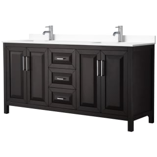 A thumbnail of the Wyndham Collection WCV252572D-VCA-MXX Dark Espresso / White Cultured Marble Top / Polished Chrome Hardware