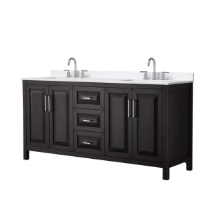 A thumbnail of the Wyndham Collection WCV252572D-QTZ-US3MXX Dark Espresso / White Quartz Top / Polished Chrome Hardware