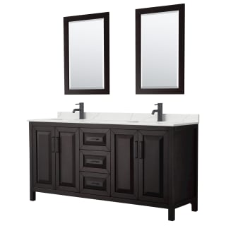 A thumbnail of the Wyndham Collection WCV252572D-QTZ-UNSM24 Dark Espresso / Giotto Quartz Top / Matte Black Hardware