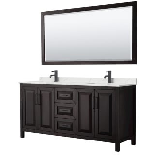 A thumbnail of the Wyndham Collection WCV252572D-QTZ-UNSM70 Dark Espresso / Giotto Quartz Top / Matte Black Hardware