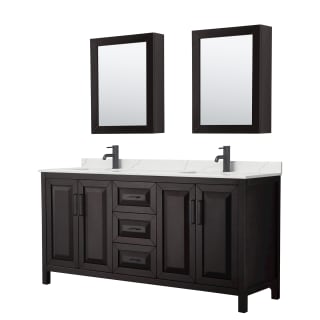 A thumbnail of the Wyndham Collection WCV252572D-QTZ-UNSMED Dark Espresso / Giotto Quartz Top / Matte Black Hardware