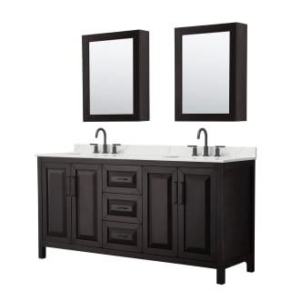 A thumbnail of the Wyndham Collection WCV252572D-QTZ-US3MED Dark Espresso / Giotto Quartz Top / Matte Black Hardware