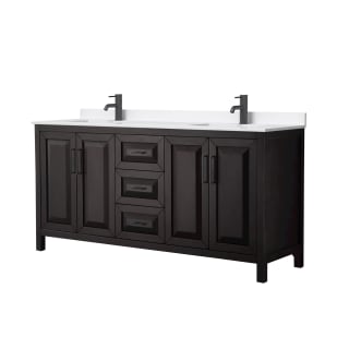 A thumbnail of the Wyndham Collection WCV252572D-QTZ-UNSMXX Dark Espresso / White Quartz Top / Matte Black Hardware