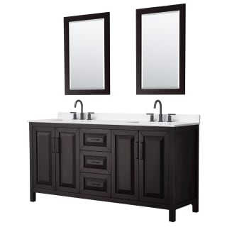 A thumbnail of the Wyndham Collection WCV252572D-QTZ-US3M24 Dark Espresso / White Quartz Top / Matte Black Hardware