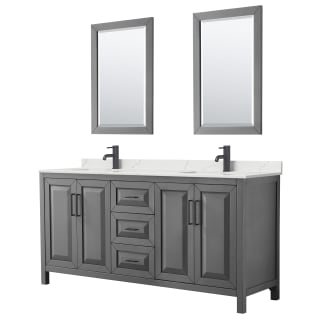 A thumbnail of the Wyndham Collection WCV252572D-QTZ-UNSM24 Dark Gray / Giotto Quartz Top / Matte Black Hardware