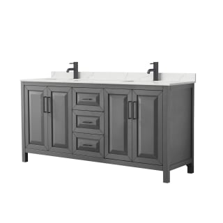 A thumbnail of the Wyndham Collection WCV252572D-QTZ-UNSMXX Dark Gray / Giotto Quartz Top / Matte Black Hardware