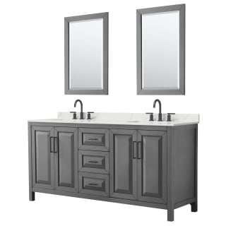 A thumbnail of the Wyndham Collection WCV252572D-QTZ-US3M24 Dark Gray / Giotto Quartz Top / Matte Black Hardware