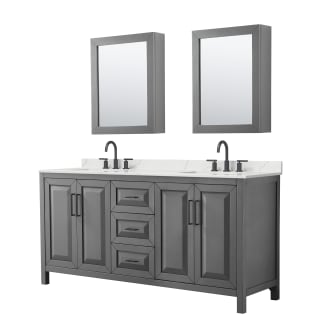 A thumbnail of the Wyndham Collection WCV252572D-QTZ-US3MED Dark Gray / Giotto Quartz Top / Matte Black Hardware