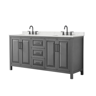 A thumbnail of the Wyndham Collection WCV252572D-QTZ-US3MXX Dark Gray / Giotto Quartz Top / Matte Black Hardware