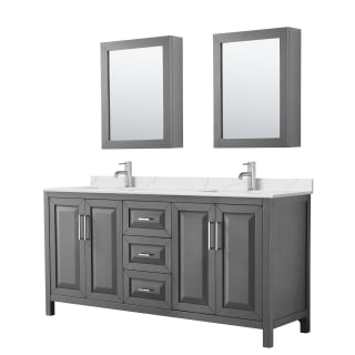 A thumbnail of the Wyndham Collection WCV252572D-QTZ-UNSMED Dark Gray / Giotto Quartz Top / Polished Chrome Hardware