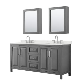 A thumbnail of the Wyndham Collection WCV252572D-QTZ-US3MED Dark Gray / Giotto Quartz Top / Polished Chrome Hardware