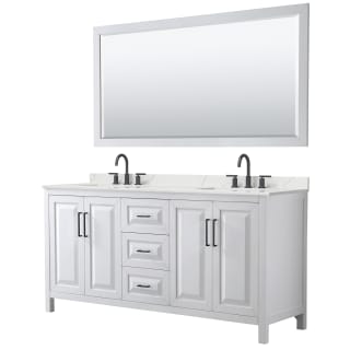 A thumbnail of the Wyndham Collection WCV252572D-QTZ-US3M70 White / Giotto Quartz Top / Matte Black Hardware