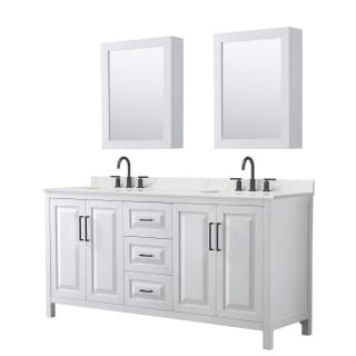 A thumbnail of the Wyndham Collection WCV252572D-QTZ-US3MED White / Giotto Quartz Top / Matte Black Hardware