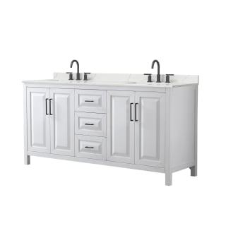 A thumbnail of the Wyndham Collection WCV252572D-QTZ-US3MXX White / Giotto Quartz Top / Matte Black Hardware