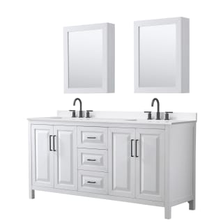 A thumbnail of the Wyndham Collection WCV252572D-QTZ-US3MED White / White Quartz Top / Matte Black Hardware