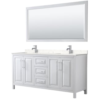 A thumbnail of the Wyndham Collection WCV252572D-VCA-M70 White / Carrara Cultured Marble Top / Polished Chrome Hardware