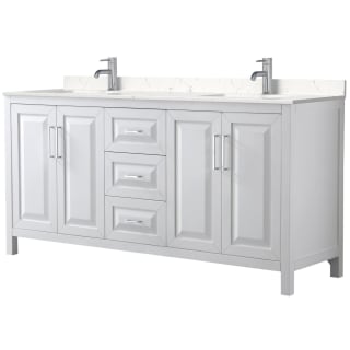 A thumbnail of the Wyndham Collection WCV252572D-VCA-MXX White / Carrara Cultured Marble Top / Polished Chrome Hardware