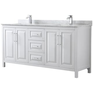 A thumbnail of the Wyndham Collection WCV252572DUNSMXX White / White Carrara Marble Top / Polished Chrome Hardware