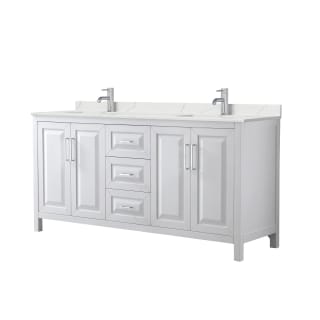 A thumbnail of the Wyndham Collection WCV252572D-QTZ-UNSMXX White / Giotto Quartz Top / Polished Chrome Hardware