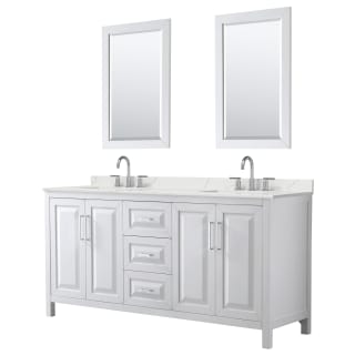 A thumbnail of the Wyndham Collection WCV252572D-QTZ-US3M24 White / Giotto Quartz Top / Polished Chrome Hardware