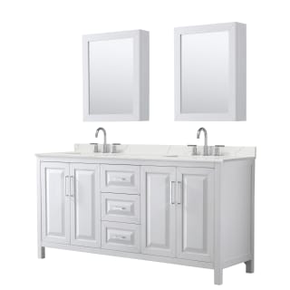 A thumbnail of the Wyndham Collection WCV252572D-QTZ-US3MED White / Giotto Quartz Top / Polished Chrome Hardware