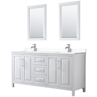 A thumbnail of the Wyndham Collection WCV252572D-VCA-M24 White / White Cultured Marble Top / Polished Chrome Hardware