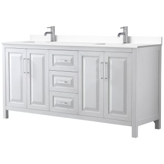 A thumbnail of the Wyndham Collection WCV252572D-VCA-MXX White / White Cultured Marble Top / Polished Chrome Hardware