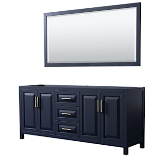 A thumbnail of the Wyndham Collection WCV252580DCXSXXM70 Dark Blue / Brushed Gold Hardware