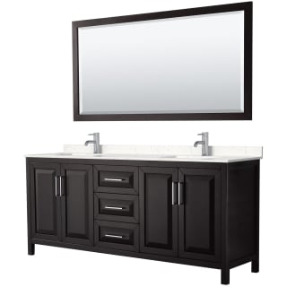 A thumbnail of the Wyndham Collection WCV252580D-VCA-M70 Dark Espresso / Carrara Cultured Marble Top / Polished Chrome Hardware