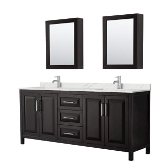 A thumbnail of the Wyndham Collection WCV252580D-QTZ-UNSMED Dark Espresso / Giotto Quartz Top / Polished Chrome Hardware