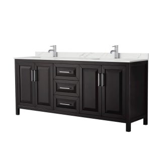 A thumbnail of the Wyndham Collection WCV252580D-QTZ-UNSMXX Dark Espresso / Giotto Quartz Top / Polished Chrome Hardware