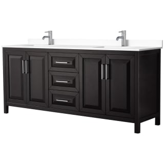 A thumbnail of the Wyndham Collection WCV252580D-VCA-MXX Dark Espresso / White Cultured Marble Top / Polished Chrome Hardware