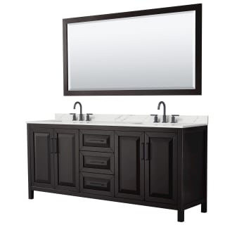 A thumbnail of the Wyndham Collection WCV252580D-QTZ-US3M70 Dark Espresso / Giotto Quartz Top / Matte Black Hardware