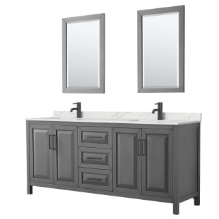 A thumbnail of the Wyndham Collection WCV252580D-QTZ-UNSM24 Dark Gray / Giotto Quartz Top / Matte Black Hardware