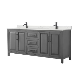 A thumbnail of the Wyndham Collection WCV252580D-QTZ-UNSMXX Dark Gray / Giotto Quartz Top / Matte Black Hardware