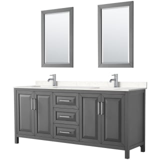 A thumbnail of the Wyndham Collection WCV252580D-VCA-M24 Dark Gray / Carrara Cultured Marble Top / Polished Chrome Hardware