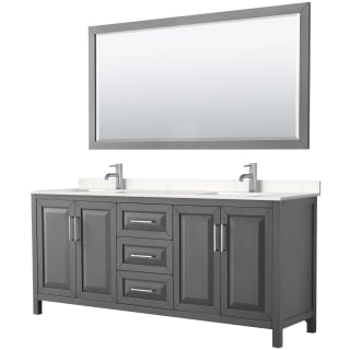 A thumbnail of the Wyndham Collection WCV252580D-VCA-M70 Dark Gray / Carrara Cultured Marble Top / Polished Chrome Hardware