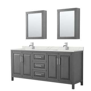 A thumbnail of the Wyndham Collection WCV252580D-QTZ-UNSMED Dark Gray / Giotto Quartz Top / Polished Chrome Hardware