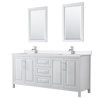 A thumbnail of the Wyndham Collection WCV252580D-QTZ-UNSM24 White / White Quartz Top / Polished Chrome Hardware