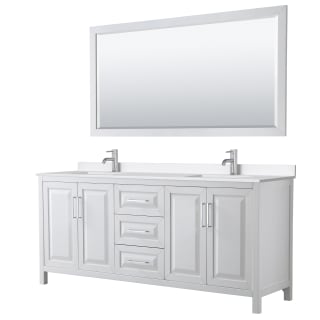 A thumbnail of the Wyndham Collection WCV252580D-QTZ-UNSM70 White / White Quartz Top / Polished Chrome Hardware