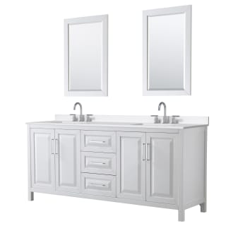 A thumbnail of the Wyndham Collection WCV252580D-QTZ-US3M24 White / White Quartz Top / Polished Chrome Hardware