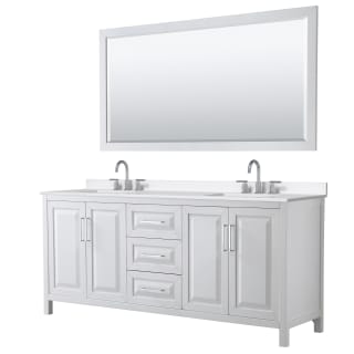 A thumbnail of the Wyndham Collection WCV252580D-QTZ-US3M70 White / White Quartz Top / Polished Chrome Hardware