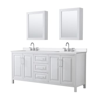 A thumbnail of the Wyndham Collection WCV252580D-QTZ-US3MED White / White Quartz Top / Polished Chrome Hardware