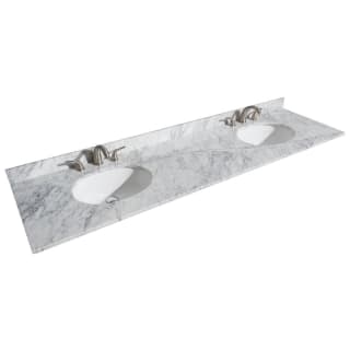A thumbnail of the Wyndham Collection WCVVCA180DTOPUNO White Carrara Marble