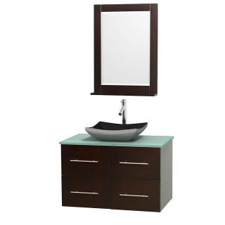 A thumbnail of the Wyndham Collection WCVW00936SESGGOVM24 Altair Black Granite Sink