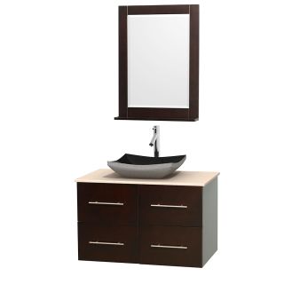 A thumbnail of the Wyndham Collection WCVW00936SESIVOVM24 Altair Black Granite Sink