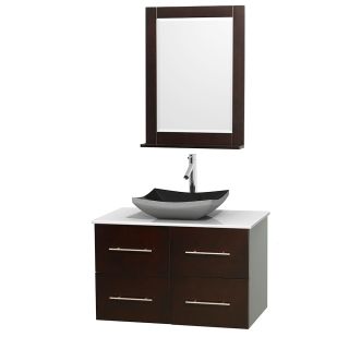 A thumbnail of the Wyndham Collection WCVW00936SESWSOVM24 Altair Black Granite Sink