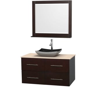A thumbnail of the Wyndham Collection WCVW00942SESIVOVM36 Altair Black Granite Sink